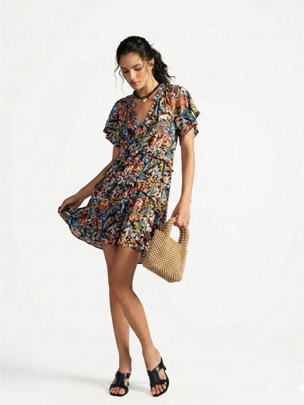 Anthropologie Robin Tiered Mini Dress SP